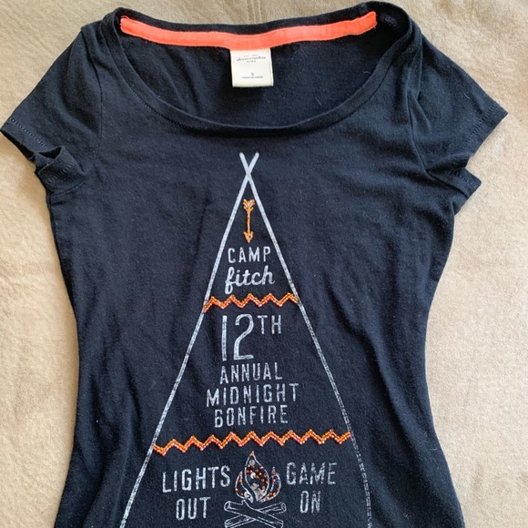 abercrombie kids Other - Abercrombie kids blue beaded camp Fitch shirt